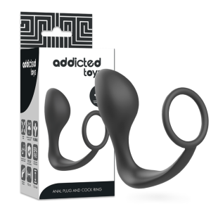 Addicted Toys Anaalplug met zwarte siliconenring voor beginners Addicted Toys Anaalplug met zwarte siliconenring voor beginners - Afbeelding 1