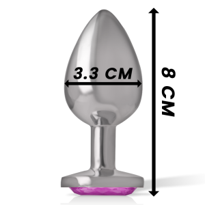 Intense anale plug van metaal met hanger in hartvorm Roze maat M Intense anale plug van metaal met hanger in hartvorm Roze maat M - Afbeelding 4