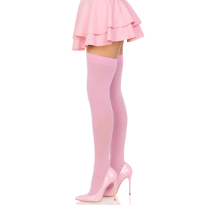 Leg Avenue Dijenkousen van nylon in roze Leg Avenue Dijenkousen van nylon in roze - Afbeelding 3
