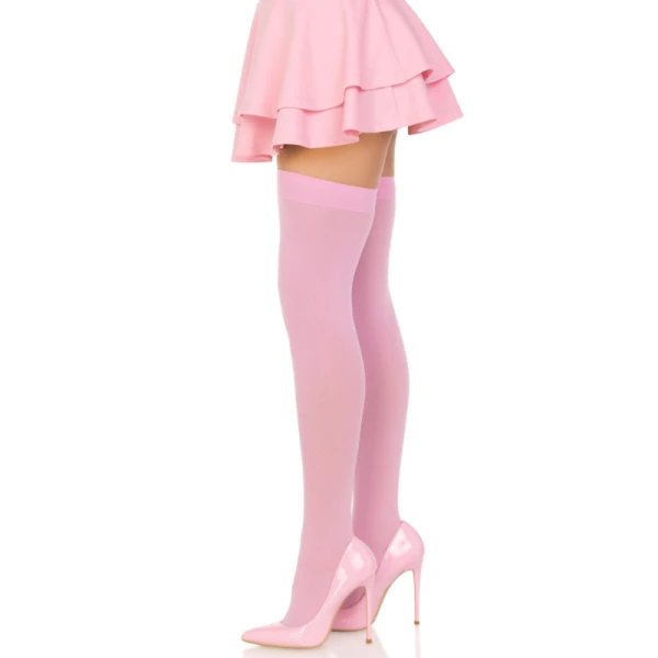 Leg Avenue Dijenkousen van nylon in roze