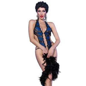 Chilirose CR 4479 Bodysuit with Crotchless in Blue S/M