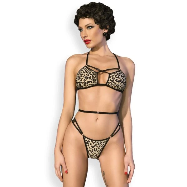 Chilirose Leoparden-Bikini verstellbar CR 4497