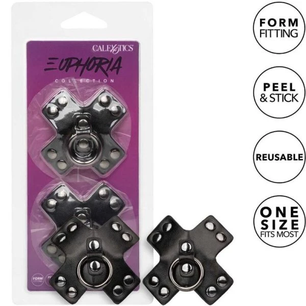 Calexotics Euphoria O-Ring Brustwarzenabdeckungen Schwarz