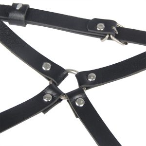Subblime Leren Taille-en-been-harnas Zwart One Size Subblime Leren Taille-en-been-harnas Zwart One Size - Afbeelding 5