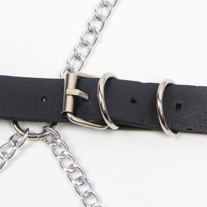 Subblime Vollichaam-Harnas met sterkettingdetail, één maat, zwart Subblime Vollichaam-Harnas met sterkettingdetail, één maat, zwart - Afbeelding 8