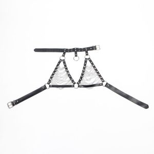 Subblime Harness-BH en ketting met kettingen, zwart, one size Subblime Harness-BH en ketting met kettingen, zwart, one size - Afbeelding 4
