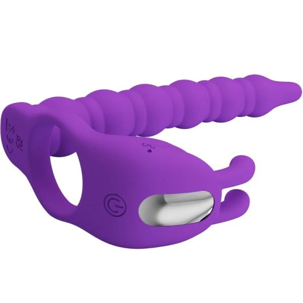 Pretty Love Blackney Penisring met Prostaatvibrator, Silicone