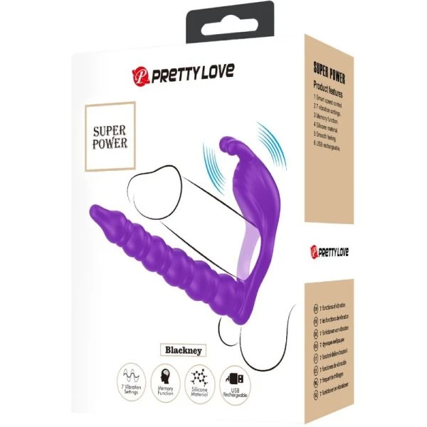 Pretty Love Blackney Penisring met Prostaatvibrator, Silicone