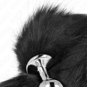 Kink anale plug met kunststaart maat M zwart Kink anale plug met kunststaart maat M zwart - Afbeelding 3