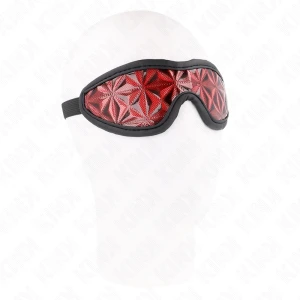 Kink Augenmaske mit Rautenmuster rot