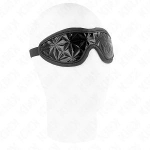 Kink Augenmaske mit Rautenmuster für Fesselspiele, schwarz