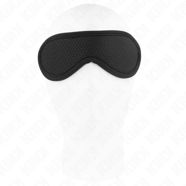 Kink oogmasker met schubbenstructuur en zwarte randafdekking Kink oogmasker met schubbenstructuur en zwarte randafdekking