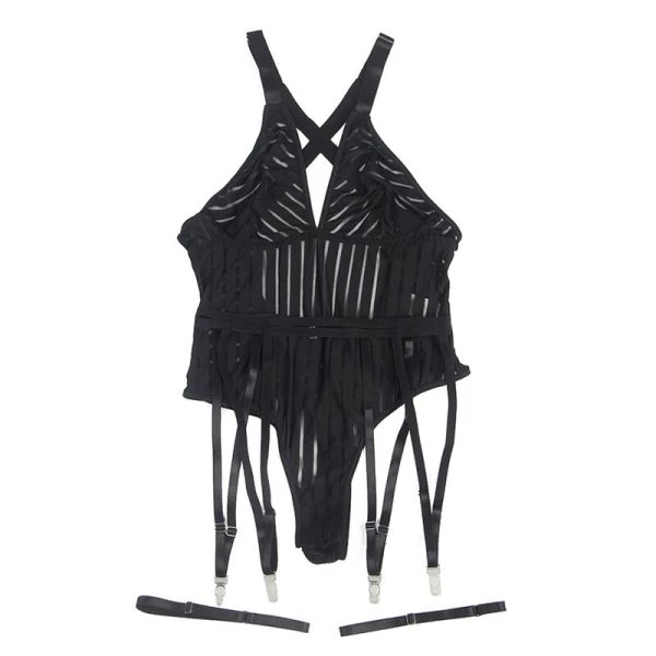 Subblime Body met kousenriem in zwart S/M Subblime Body met kousenriem in zwart S/M
