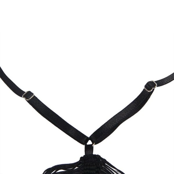 Subblime jurk met bandjes en string zwart S/M