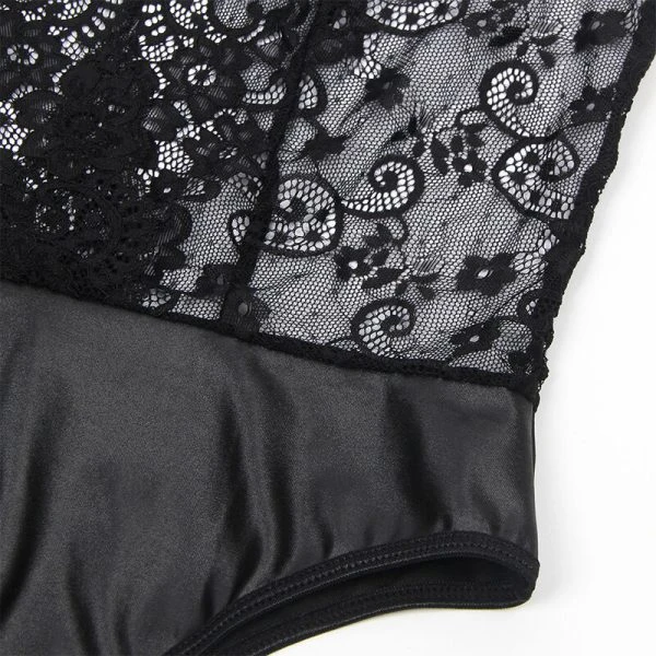 Subblime Sexy Body met kousenbandgordel Zwart S/M