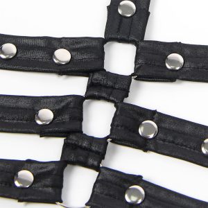 Subblime Bondage-jurk van leer, zwart, S/M Subblime Bondage-jurk van leer, zwart, S/M - Afbeelding 7