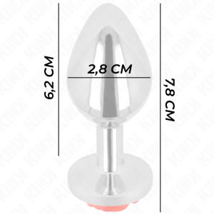 Kink Analplug mit roter Rose aus Edelstahl Größe S Kink Analplug mit roter Rose aus Edelstahl Größe S – Bild 4