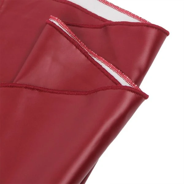 Subblime bordeauxrood dessousjurk met PU-leren bandjes L/XL