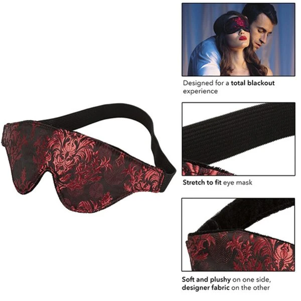 Calexotics Scandal Blackout Oogmasker met rode details