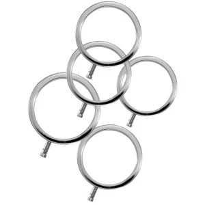 Electrastim Metal Penis Rings 5-Pack for Electro Stimulation