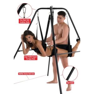 Hidden Desire Extreme Lovers Sexschommel met frame, vrijstaand Hidden Desire Extreme Lovers Sexschommel met frame, vrijstaand - Afbeelding 3