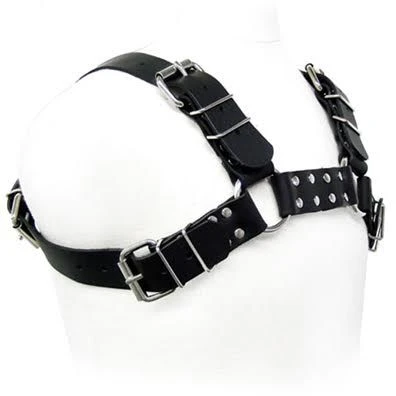 Leather Body Zwart Bulldog-Ledertuig voor Mannen S-XL