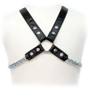 Leren Body Kettenharness II Leren borstband voor mannen S-XL