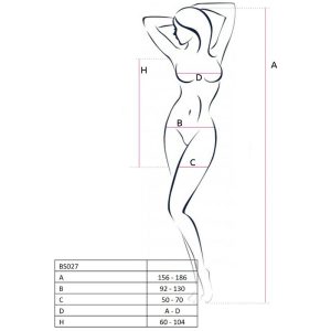 Passion Bodystocking in jurkstijl van wit net Passion Bodystocking in jurkstijl van wit net - Afbeelding 2