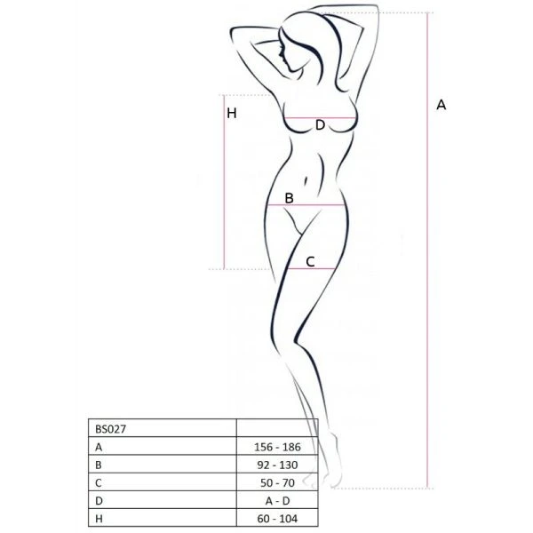 Passion Bodystocking in jurkstijl van wit net