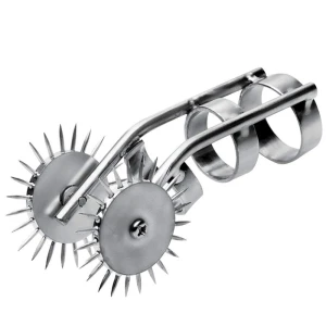 Metal Hard Thimble Stimulator made of Metal with Two Rollers