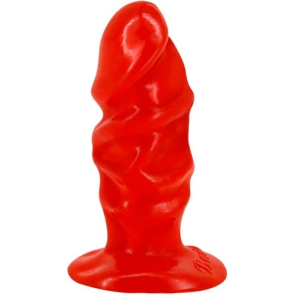 Baile Unisex-Anaalplug met rode zuignap, PVC