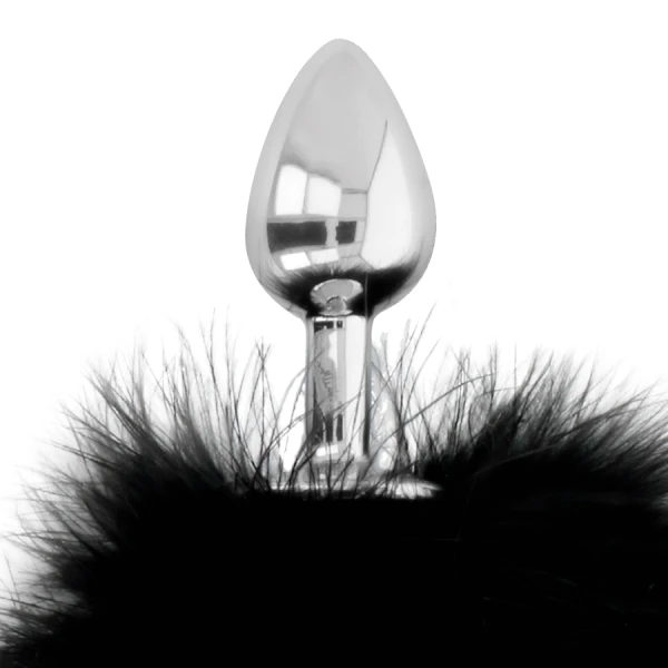 Darkness Anale plug met staart, 7 cm totale lengte