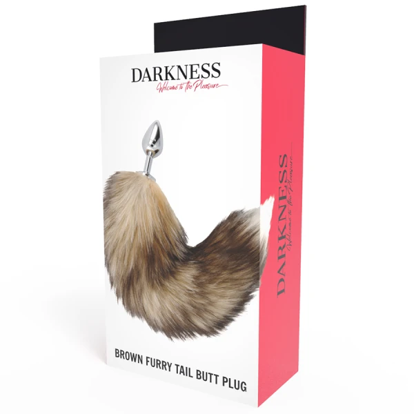 Darkness Tail Butt Plug Silver – Anaalplug met staart, 8 cm lang Darkness Tail Butt Plug Silver – Anaalplug met staart, 8 cm lang