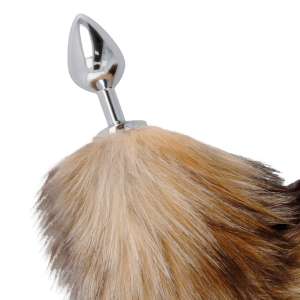 Darkness Tail Butt Plug Silver – Anaalplug met staart, 8 cm lang Darkness Tail Butt Plug Silver – Anaalplug met staart, 8 cm lang - Afbeelding 3