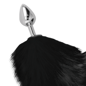 Darkness Anaalplug met zwarte staart, 8 cm Darkness Anaalplug met zwarte staart, 8 cm - Afbeelding 3