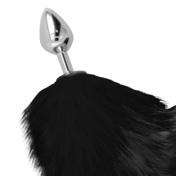 Darkness Anaalplug met zwarte staart, 8 cm Darkness Anaalplug met zwarte staart, 8 cm