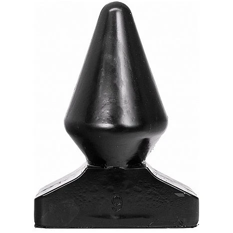 All Black Anaalplug met 9 cm diameter, PVC