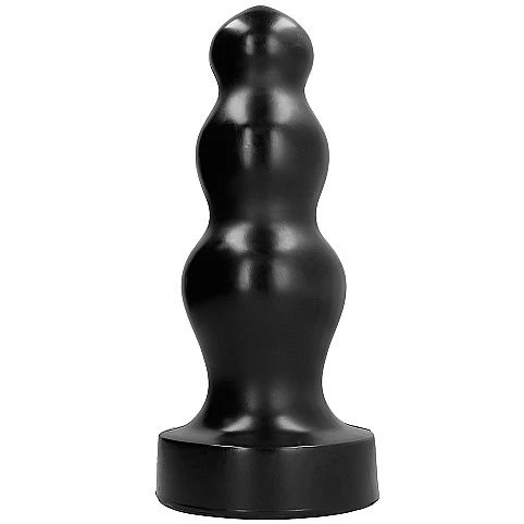 All Black PVC-anale plug groot 38 x 12 cm