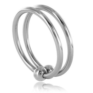 Metal Hard Dubbele Stalen Ring 30 mm Cockring Metal Hard Dubbele Stalen Ring 30 mm Cockring - Afbeelding 1
