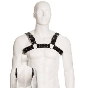 Leather Body Zwart Bulldog-Ledertuig voor Mannen S-XL