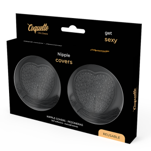Coquette Chic Desire Zwarte Nippelbedekkingen met Kleefband Coquette Chic Desire Zwarte Nippelbedekkingen met Kleefband - Afbeelding 4
