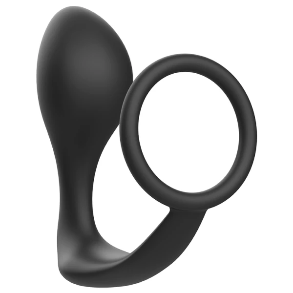 Addicted Toys Anaalplug met zwarte siliconenring voor beginners Addicted Toys Anaalplug met zwarte siliconenring voor beginners