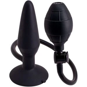 Seven Creations opblaasbare anale plug van siliconen, M