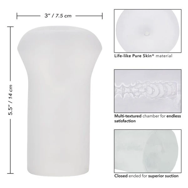 Calexotics Boundless Stroker Masturbator met trilling, transparant
