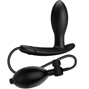Pretty Love Drake opblaasbare anale plug van siliconen, zwart Pretty Love Drake opblaasbare anale plug van siliconen, zwart - Afbeelding 1
