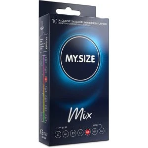 My Size Mix Condooms 60 mm 10 stuks met Classic, Ribbed, Flavour en Color