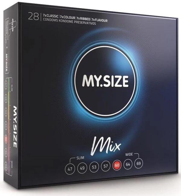 My Size Mix Condooms 60 mm 28 stuks in 4 varianten