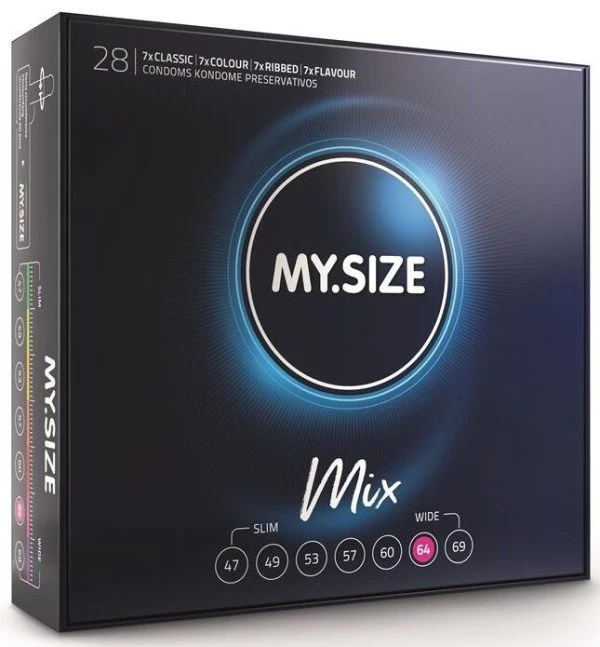 My Size Mix Condooms 64 mm 28 stuks in 4 varianten