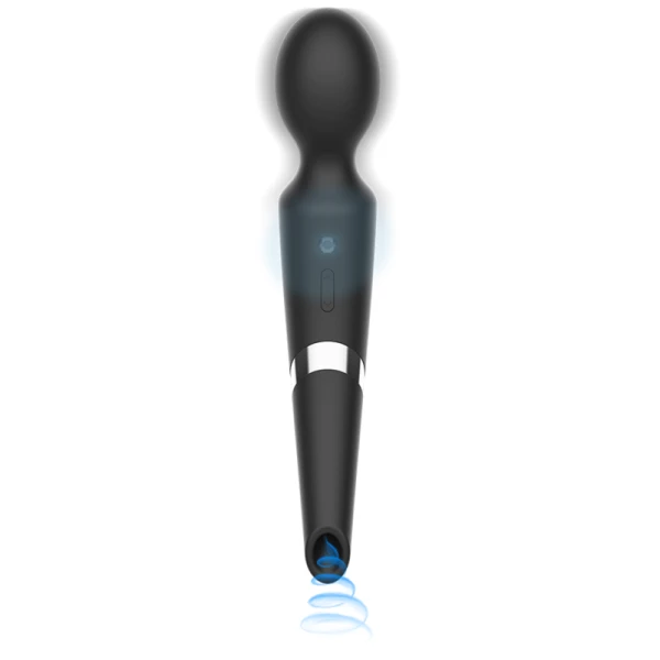 Black&silver Beck Stabvibrator met zuigfunctie siliconen Black&silver Beck Stabvibrator met zuigfunctie siliconen