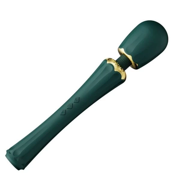 Zalo Kyro Toverstaf Vibrator met Siliconen Opzetstukken Groen